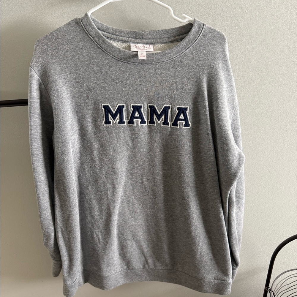 Classic Gray 'MAMA' Sweatshirt